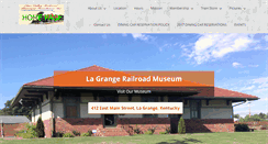 Desktop Screenshot of lagrangerailroadmuseum.org